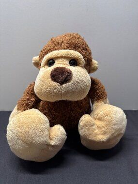 JC Penny Plush Brown Monkey Stuffed Animal Toy With Soft Fur Large Paws & Cute F